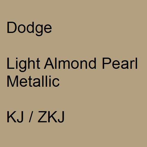 Dodge, Light Almond Pearl Metallic, KJ / ZKJ.